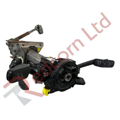 VOLKSWAGEN GOLF MK7 2013-2017 STEERING COLUMN SQUIB STALK & IGNITON + KEY