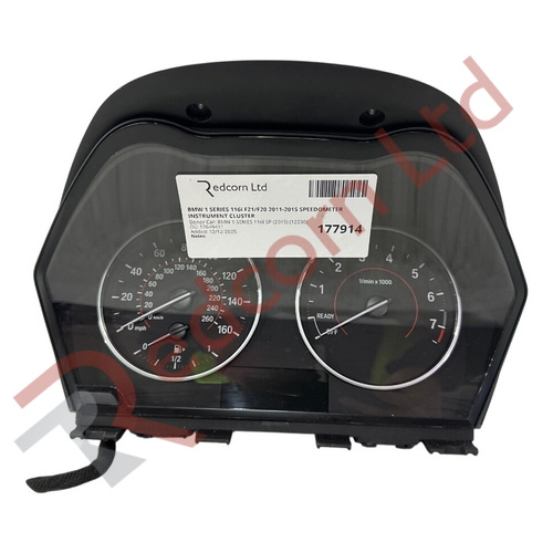 BMW 1 SERIES 116i F21/F20 2011-2015 SPEEDOMETER INSTRUMENT CLUSTER