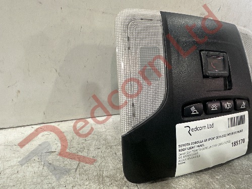 TOYOTA COROLLA GR SPORT 2019-2022 INTERIOR FRONT ROOF LIGHT PANEL