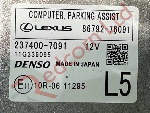 LEXUS UX 300E MK1 2020-2025 Parking Assist Control Module